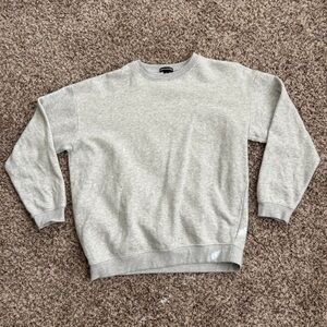 Women’s Grey Solid Sweatshirt